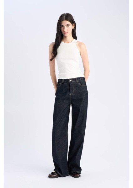 Slim Fit Dar Kesim Halter Yaka Fitilli Kaşkorse Atlet E7019AX25SP