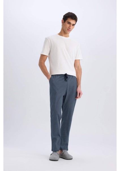 Regular Fit Desenli Cepli Pijama Altı E0507AX25SP