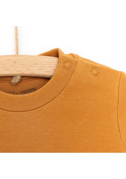 Basic Balon Desenli İnterlok Uzun Kol Tshirt Erkek Bebek modelleri