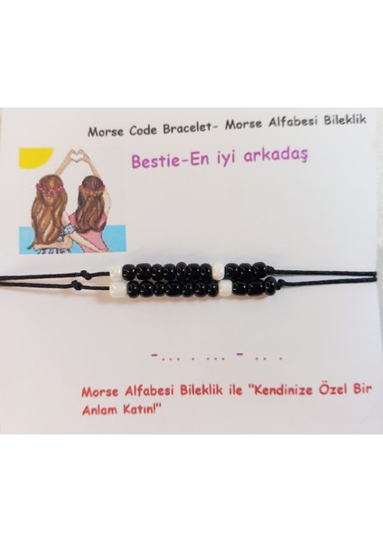 Bestie Miyuki Mors Bileklik Bff Bileklik Sevgili/çift/arkadaş Bilekliği Best Friend Bileklikleri