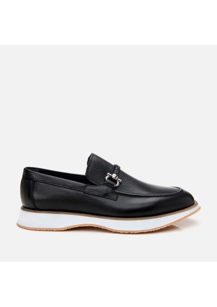 Masters 02AYH305240A100 Deri Siyah Erkek Loafer