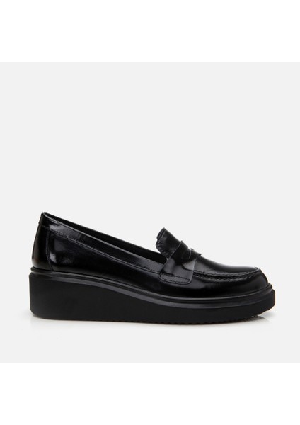 01AYH306670A100 Deri Siyah Kadın Loafer