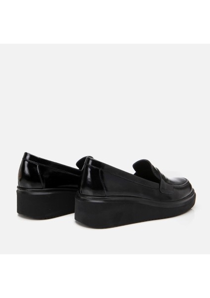 01AYH306670A100 Deri Siyah Kadın Loafer