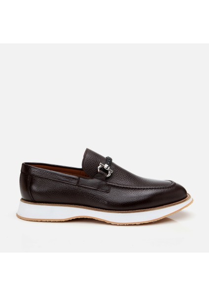 Masters 02AYH305240A480 Deri Kahve Erkek Loafer