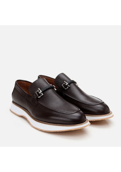 Masters 02AYH305240A480 Deri Kahve Erkek Loafer