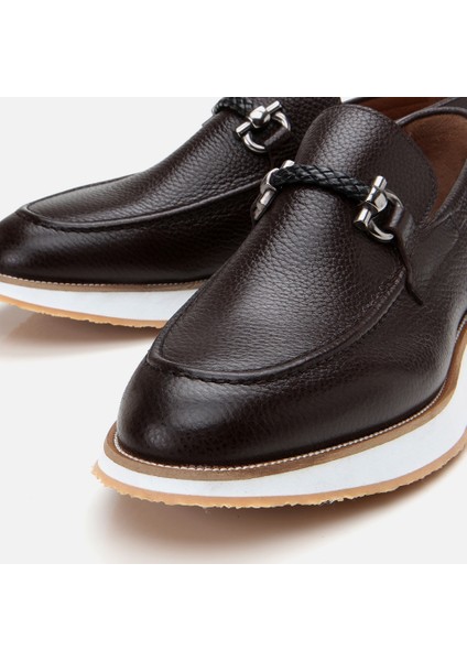 Masters 02AYH305240A480 Deri Kahve Erkek Loafer
