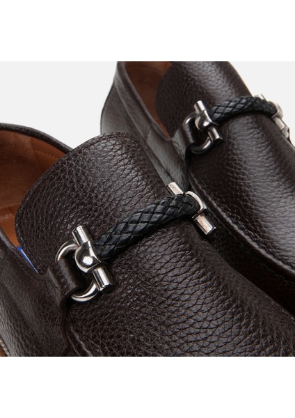 Masters 02AYH305240A480 Deri Kahve Erkek Loafer