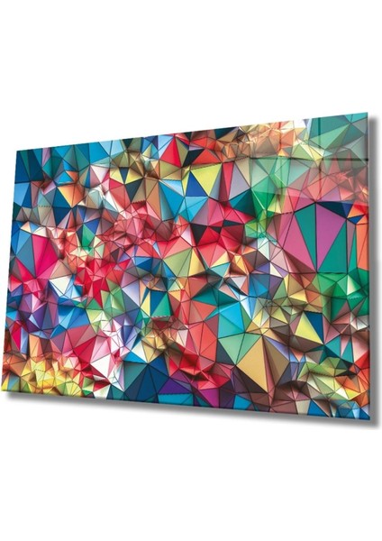 Renkli Soyut Cam Tablo