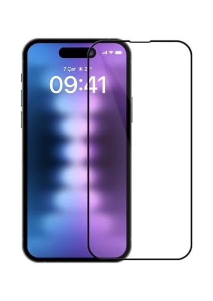 Buff Apple iPhone 15 Pro Max ile Uyumlu 5d Glass Ekran Koruyucu, Şeffaf modelleri