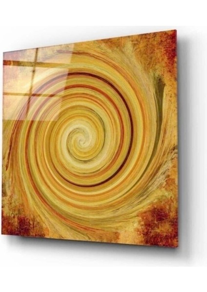 Sarı Boyalar Cam Tablo 50 x 50 cm