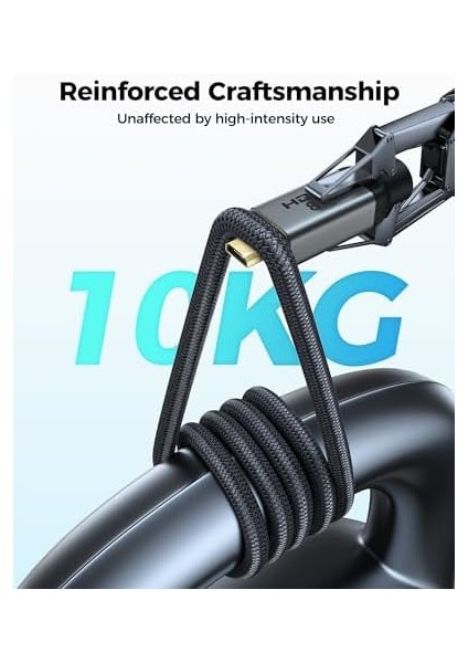 10K 8k 4K Micro HDMI HDMI 2m, [8K@60Hz, 4K@120Hz] Micro HDMI 2.1, 48GBPS, Hdr, Earc Raspberry Pi 5 4, Kameralar, Go Pro Hero, Monitör, Dizüstü Bilgisayarlar, Cam Link, Samsung G8 G9, Tv ile