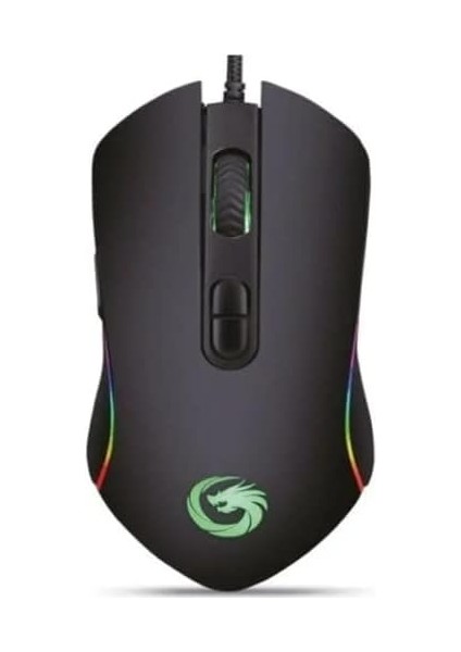 Hawk Siyah 6400DPI Rgb Ledli Gaming Oyuncu Mouse