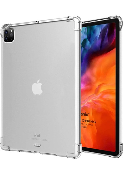 iPad Pro 12.9 2022 6. Nesil İçin Kılıf Shock Absorbing Şeffaf