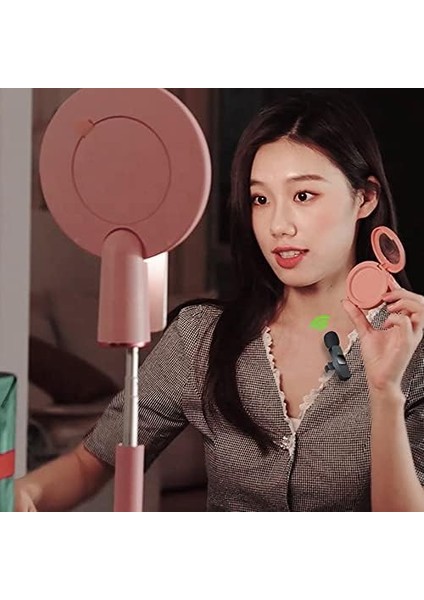 Type-C Kablosuz Cep Telefonu Için Gürültü Önleyicili Profesyonel Dış Mekan Mikrofonu USB C Girişli Vlog Canlı Yayın Youtuber Kablosuz Yaka Mikrofonu (Siyah)