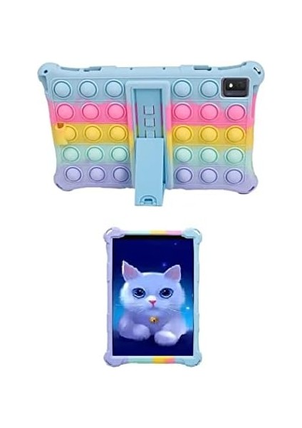 Uyumlu Ürün İnç ile 5 7.9 Apple iPad Mini Mini 4 3 Apple iPad Apple iPad Mini Mini 2 Mini Apple iPad Apple iPad Oyuncak Luxury Standlı Kalemli Gökkuşağı Askılı Kılıf Silikon Yeni