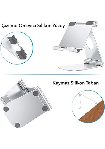 T4-2 Alüminyum Açısı Ayarlanabilir Büyük iPad Tablet Standı