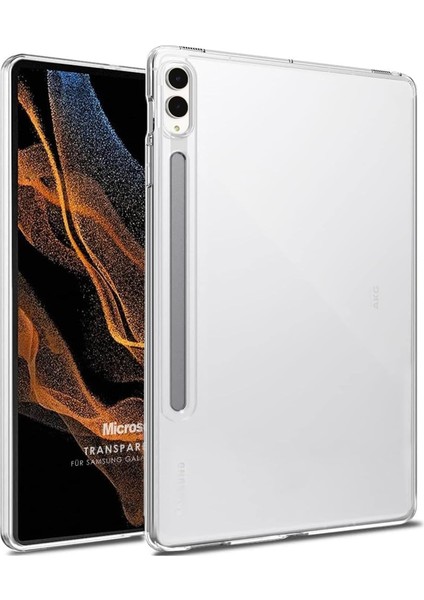 Samsung Galaxy Tab S9 Fe+ İçin Kılıf Transparent Soft Şeffaf
