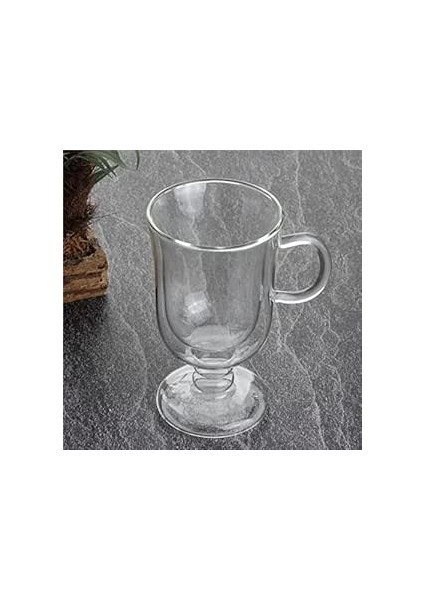 Çift Cidarlı Cam Kupa 260 Ml