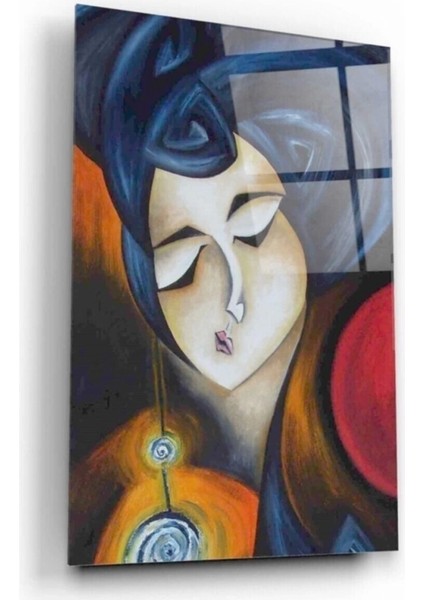 Marsilyan- Kadın Silüeti Cam Tablo