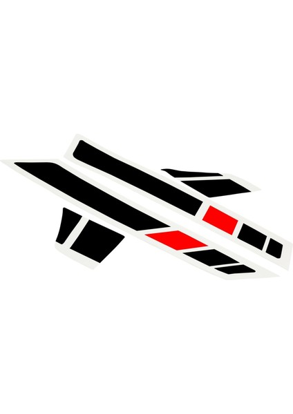 Vespa GTS Super Sticker Set *Siyah-Kırmızı* (2017- ) / PIAGGIO