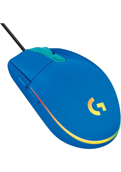 G203 Lıghtsync Gaming Mouse Özelleştirilebilir Rgb Aydınlatmalı, 6 Düğme Programlanabilir 8.000 Dpı'ye Kadar Izleme, Ultra Hafif - Mavi