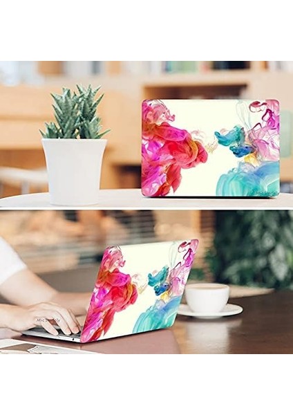 Macbook Air M1 Kılıf 13INÇ PAINT01NL (Touchıd'li M1 Air) A2337 A2179 A1932 ile Uyumlu R-37
