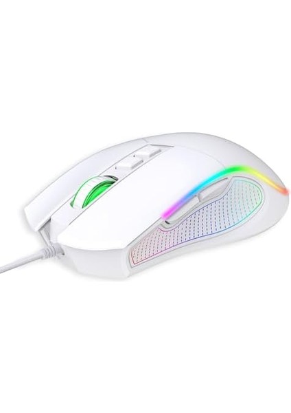 Crossfire V1 12800 Dpi Makro Yazılımlı Chromatic Rgb Gaming Mouse - Beyaz