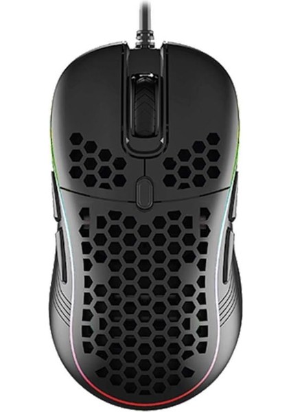 SMX-R85 Gentle 6400DPI Siyah Rgb Ledli Süper Hafif Makrolu Gaming Oyuncu Mouse