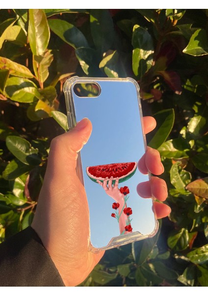 Apple iPhone 7 Uyumlu Aynalı Filistin Desenli Darbe Kamera Korumalı Silikon Telefon Kılıfı modelleri