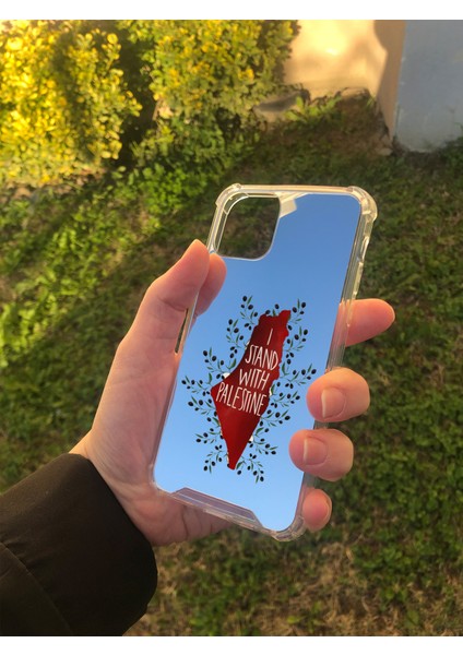 Apple iPhone 11 Pro Uyumlu Aynalı Palestine Desenli Darbe Kamera Korumalı Silikon Telefon Kılıfı fiyatları