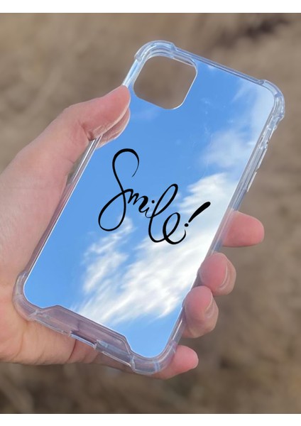 Apple iPhone 11 Uyumlu Aynalı Smile Desenli Darbe Kamera Korumalı Silikon Telefon Kılıfı modelleri