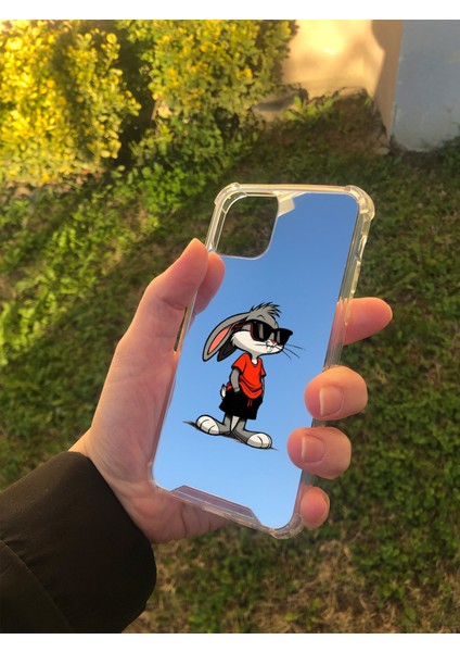 Apple iPhone 11 Pro Uyumlu Aynalı Tavşan Desenli Darbe Kamera Korumalı Silikon Telefon Kılıfı fiyatları