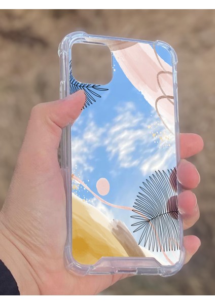 Apple iPhone 11 Uyumlu Aynalı Karışık Desenli Darbe Kamera Korumalı Silikon Telefon Kılıfı fiyatları