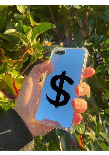 Apple iPhone 8 Uyumlu Aynalı Dollar Desenli Darbe Kamera Korumalı Silikon Telefon Kılıfı fiyatları