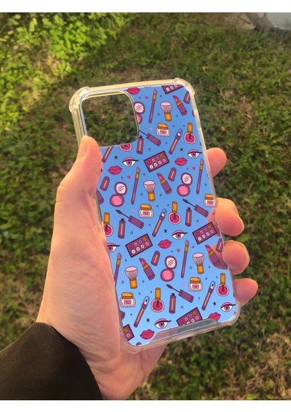 Apple iPhone 11 Pro Uyumlu Aynalı Makyaj Desenli Darbe Kamera Korumalı Silikon Telefon Kılıfı modelleri