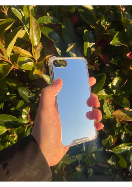 Apple iPhone 7 Uyumlu Aynalı Düz Desenli Darbe Kamera Korumalı Silikon Telefon Kılıfı modelleri