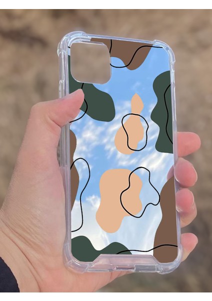 Apple iPhone 11 Uyumlu Aynalı Dalgalar Desenli Darbe Kamera Korumalı Silikon Telefon Kılıfı fiyatları