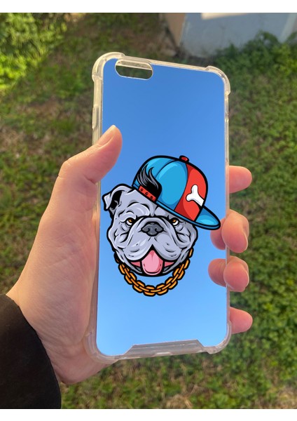Apple iPhone 6 Plus Uyumlu Aynalı Köpek Desenli Darbe Kamera Korumalı Silikon Telefon Kılıfı modelleri