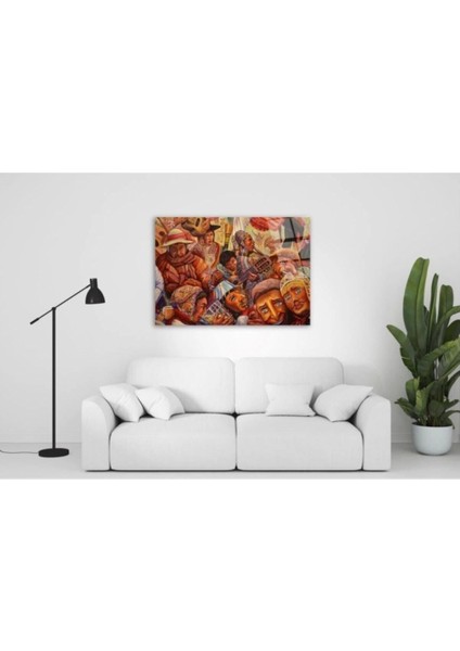 Silüetler Cam Tablo modelleri