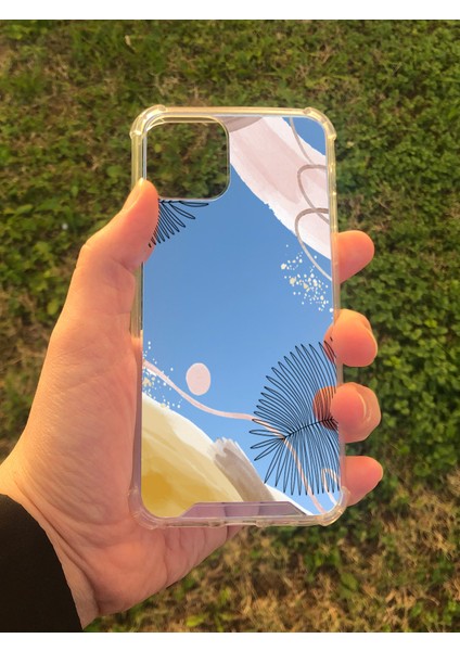 Apple iPhone 11 Pro Uyumlu Aynalı Karışık Desenli Darbe Kamera Korumalı Silikon Telefon Kılıfı