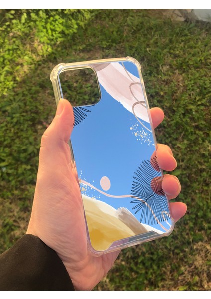 Apple iPhone 11 Pro Uyumlu Aynalı Karışık Desenli Darbe Kamera Korumalı Silikon Telefon Kılıfı modelleri