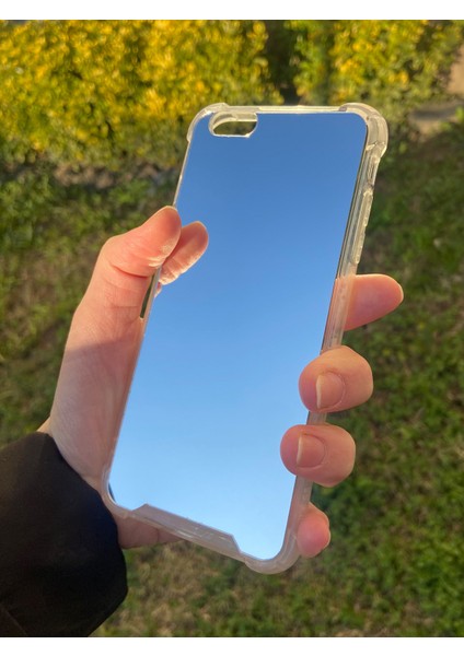 Apple iPhone 6s Plus Uyumlu Aynalı Düz Desenli Darbe Kamera Korumalı Silikon Telefon Kılıfı fiyatları
