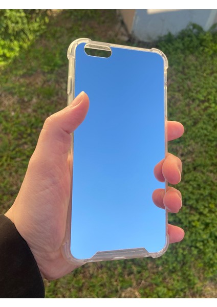 Apple iPhone 6s Plus Uyumlu Aynalı Düz Desenli Darbe Kamera Korumalı Silikon Telefon Kılıfı modelleri
