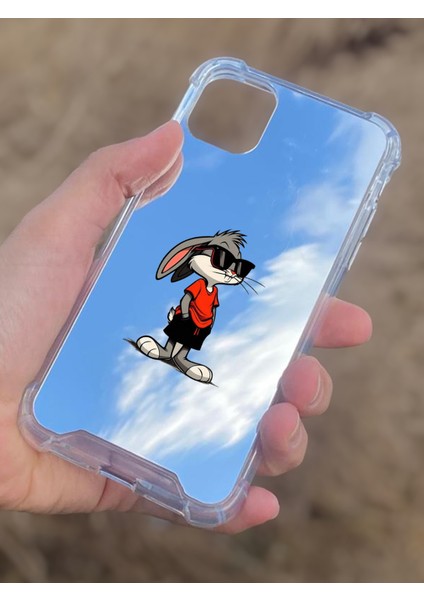 Apple iPhone 11 Uyumlu Aynalı Tavşan Desenli Darbe Kamera Korumalı Silikon Telefon Kılıfı modelleri