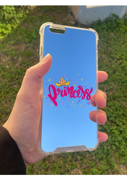 Apple iPhone 6 Plus Uyumlu Aynalı Prenses Desenli Darbe Kamera Korumalı Silikon Telefon Kılıfı modelleri