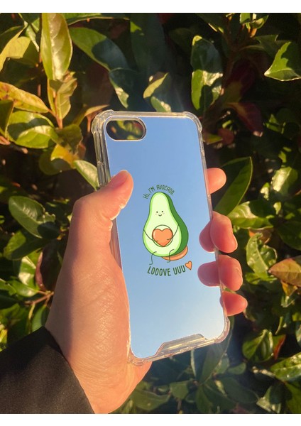 Apple iPhone Se 2022 Uyumlu Aynalı Love You Desenli Darbe Kamera Korumalı Silikon Telefon Kılıfı modelleri