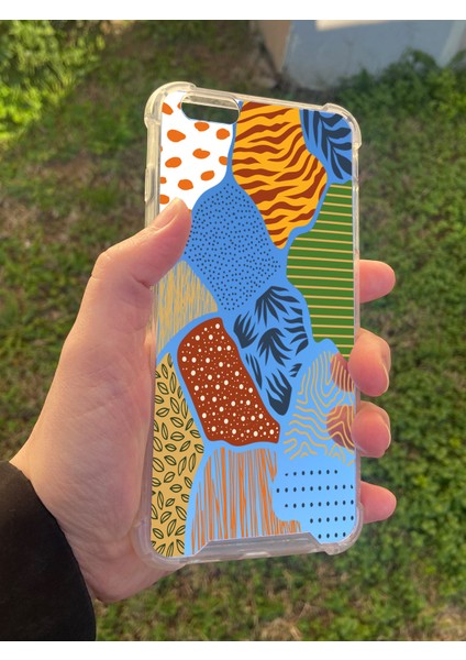 Apple iPhone 6 Plus Uyumlu Aynalı Karışık Desenli Darbe Kamera Korumalı Silikon Telefon Kılıfı modelleri