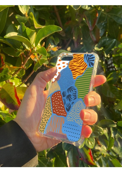 Apple iPhone 7 Uyumlu Aynalı Karışık Desenli Darbe Kamera Korumalı Silikon Telefon Kılıfı fiyatları