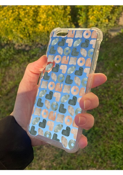 Apple iPhone 6s Plus Uyumlu Aynalı Geometrik Desenli Darbe Kamera Korumalı Silikon Telefon Kılıfı fiyatları