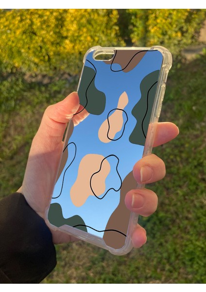 Apple iPhone 6 Plus Uyumlu Aynalı Dalga Desenli Darbe Kamera Korumalı Silikon Telefon Kılıfı fiyatları
